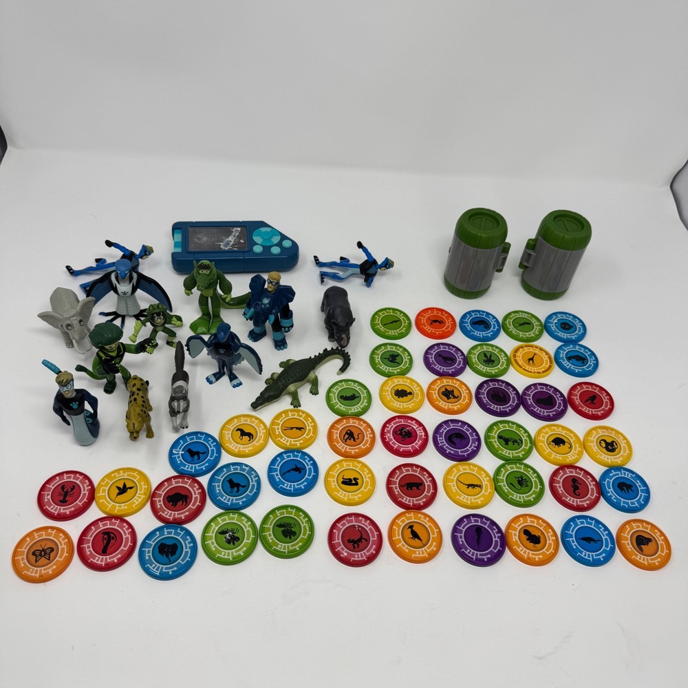 Wild Kratts Toy Lot Figures Creature Power Discs Pods Wicked Cool Toys 64pc